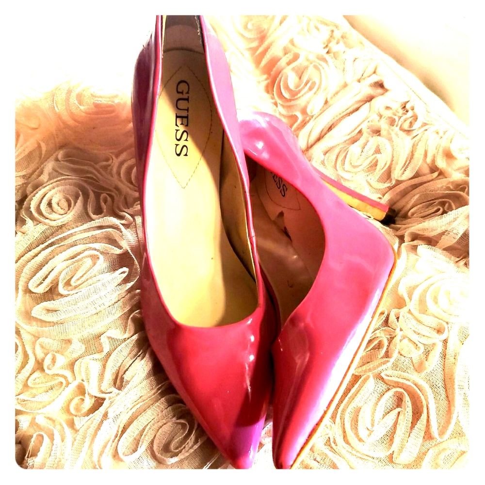 Pink Guess Stilettos